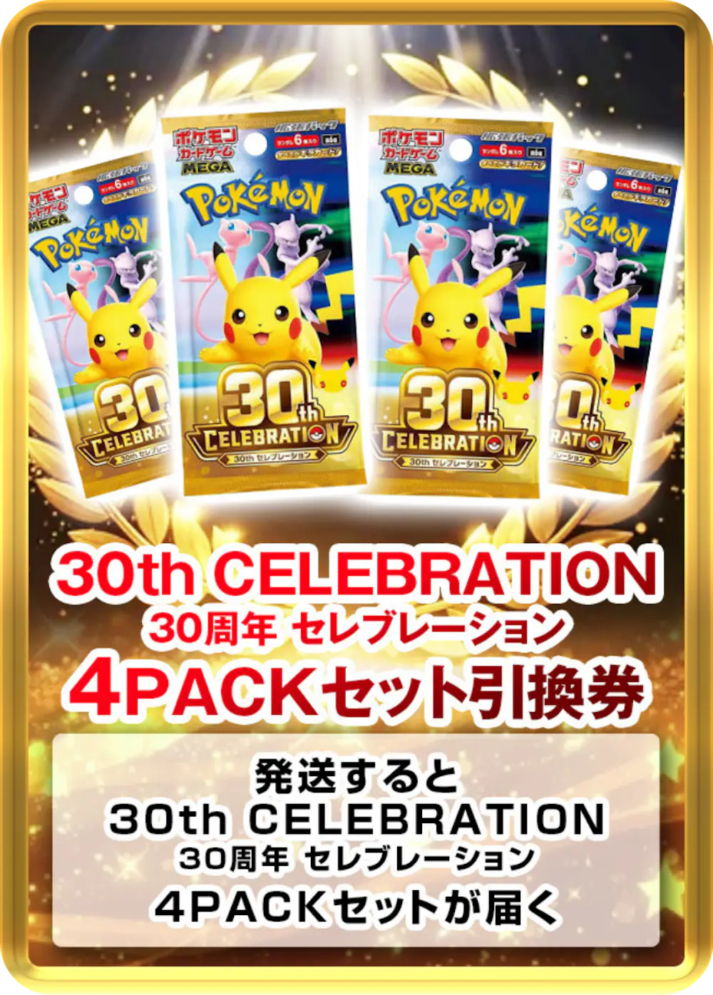 30th CELEBRATION 30周年 セレブレーション(4PACK)