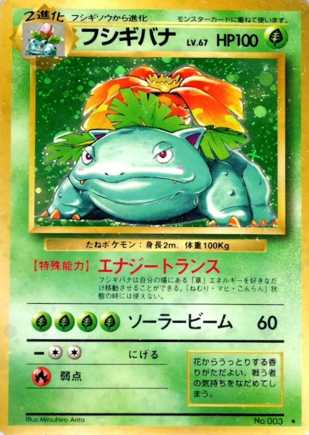 フシギバナLV.67(旧裏・マークあり)