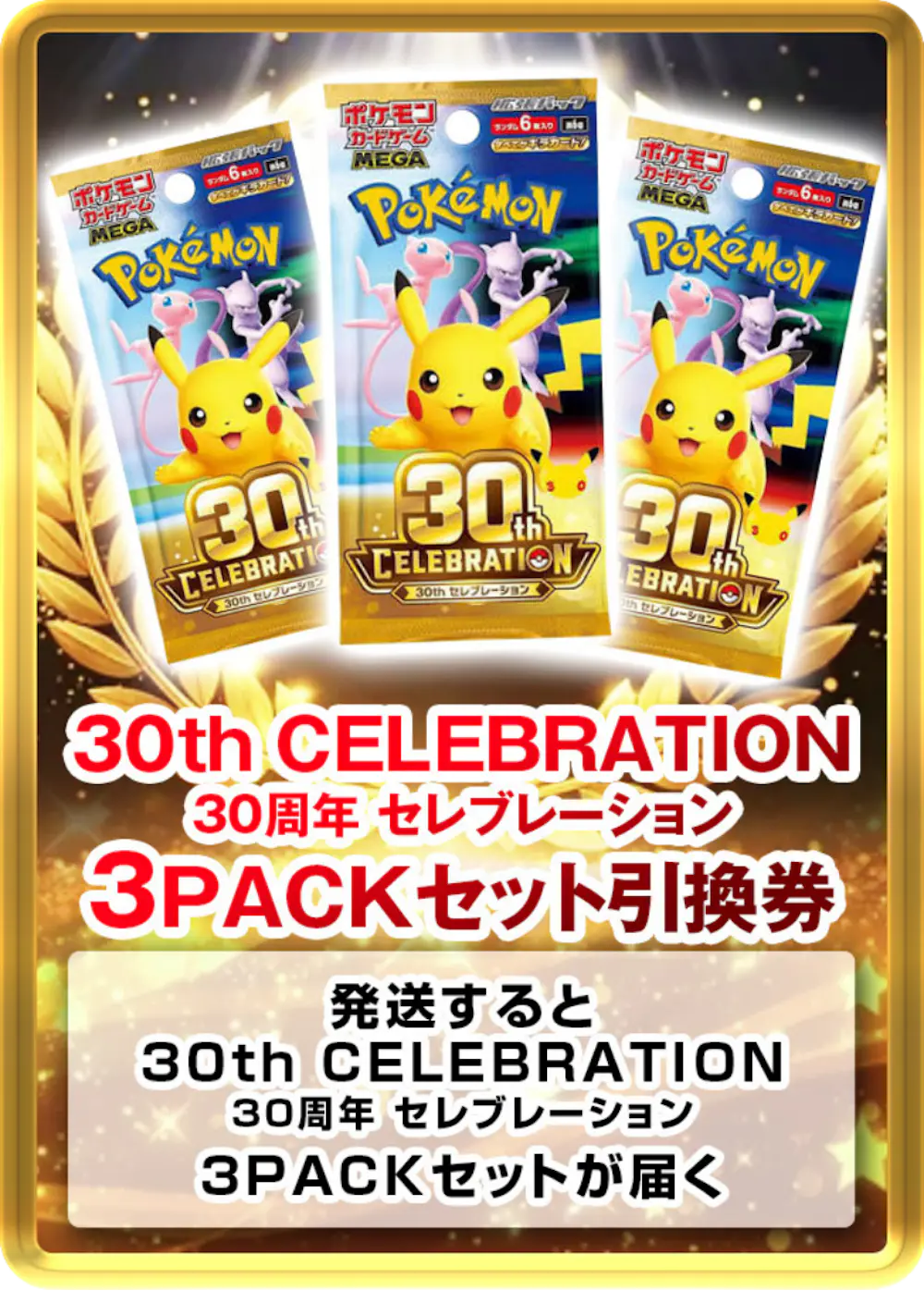 30th CELEBRATION 30周年 セレブレーション(3PACK)
