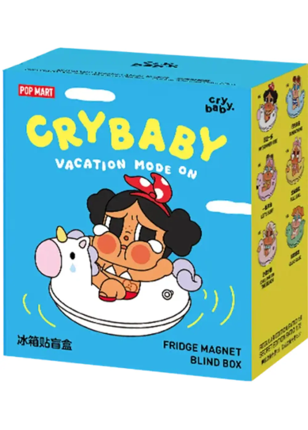 POP MART CRYBABY Vacation Mode On Series-Fridge Magnet Blind Box(1ピース)