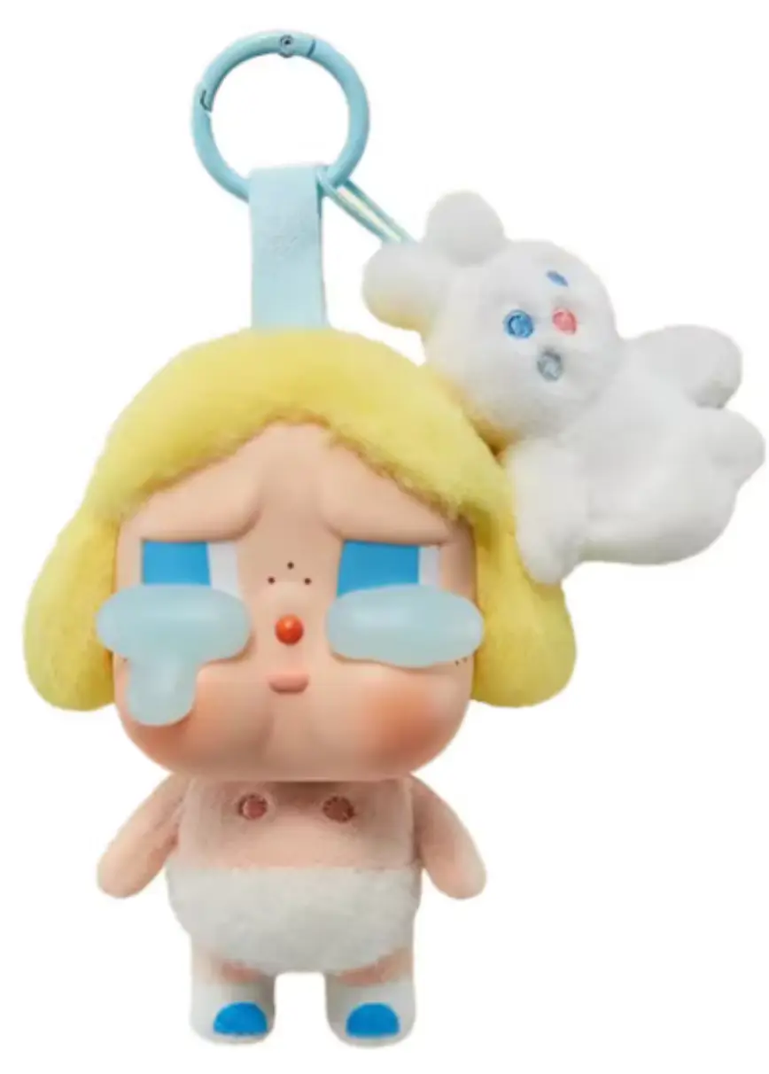 【スーパーシークレット】POP MART CRYBABY Crying Again Series フェイスぬいぐるみ ベイビー ブロンド