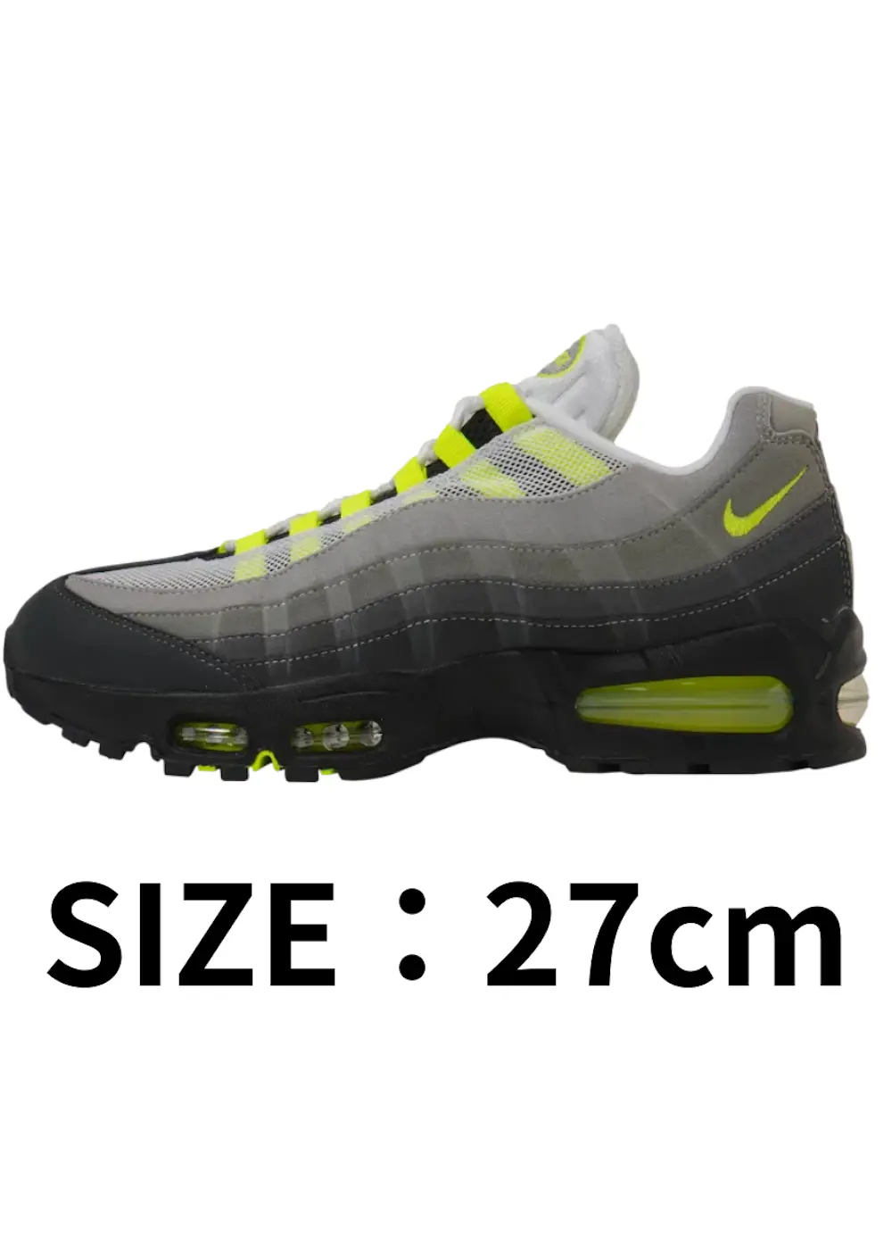 【27cm】Nike Air Max 95 OG Big Bubble Neon Yellow (2025/2026)