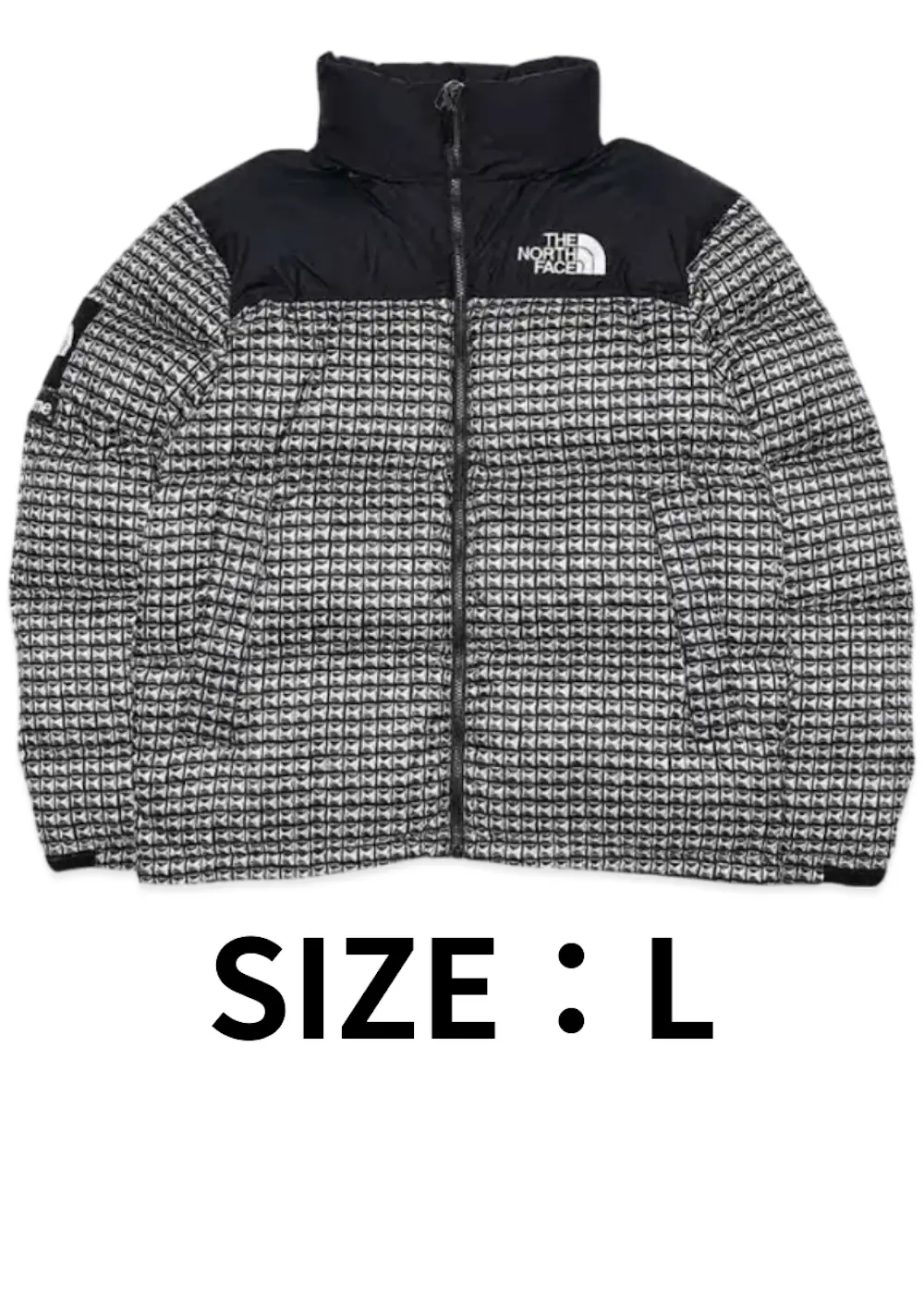 【SIZE:L】Supreme x The North Face Studded Nuptse Jacket Black