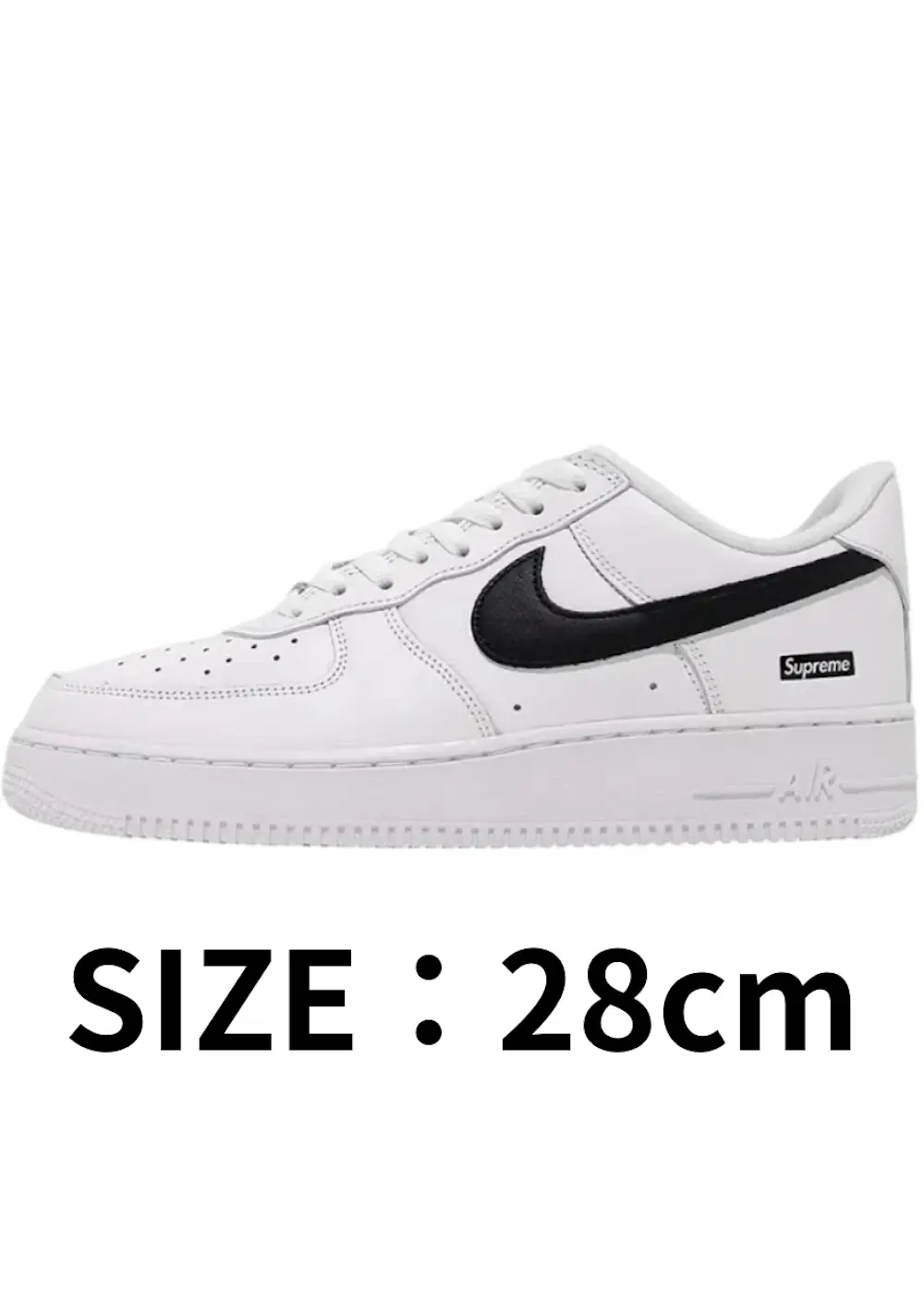 【28cm】Supreme × Nike Air Force 1 Low White/Black