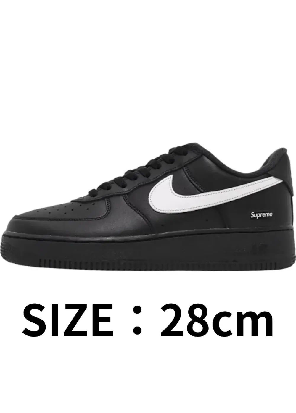 【28cm】Supreme × Nike Air Force 1 Low Black/White