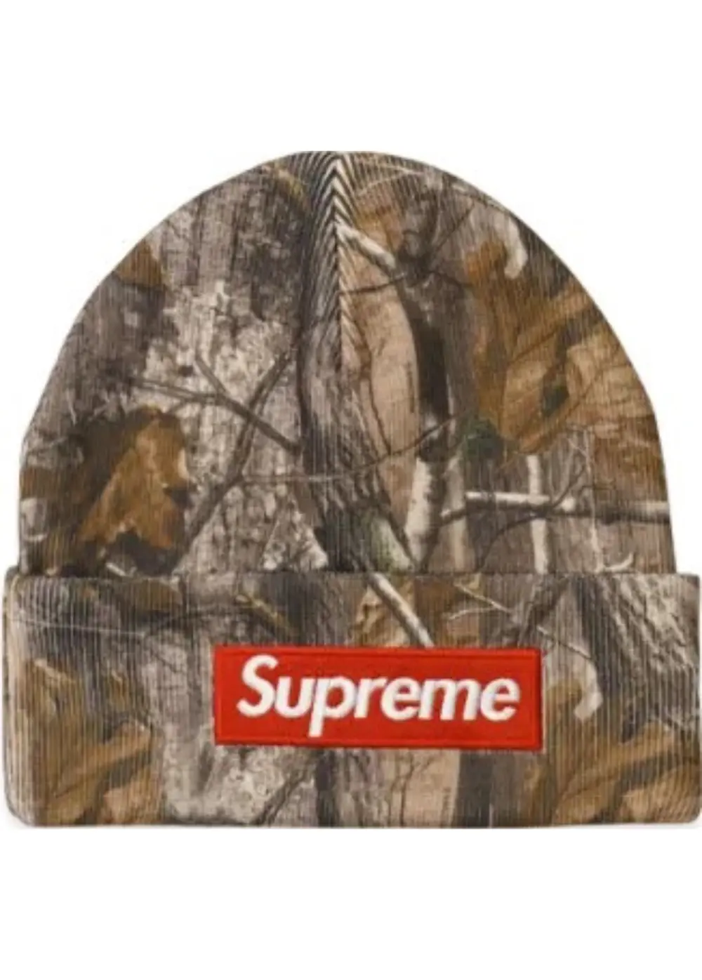 Supreme x New Era Box Logo Beanie (25FW) Realtree AP Camo