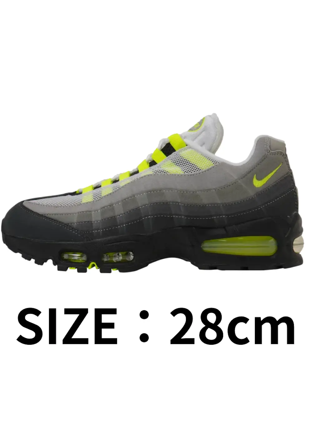 【28cm】Nike Air Max 95 OG Big Bubble "Neon Yellow" (2025/2026)