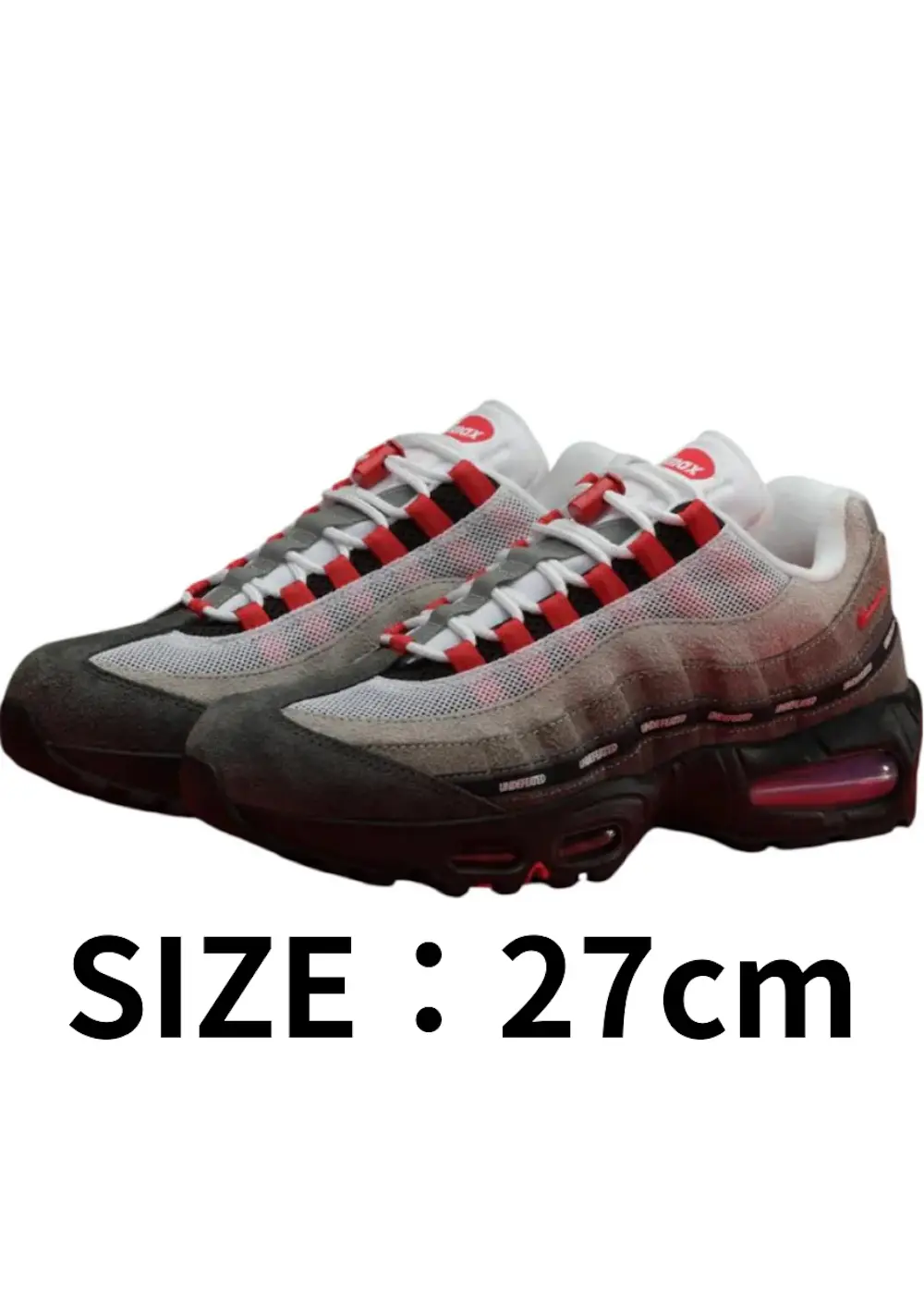 【27cm】UNDEFEATED × Nike Air Max 95 SP Fire Red (Tokyo Exclusive) (Serial Numbered/600 pairs)