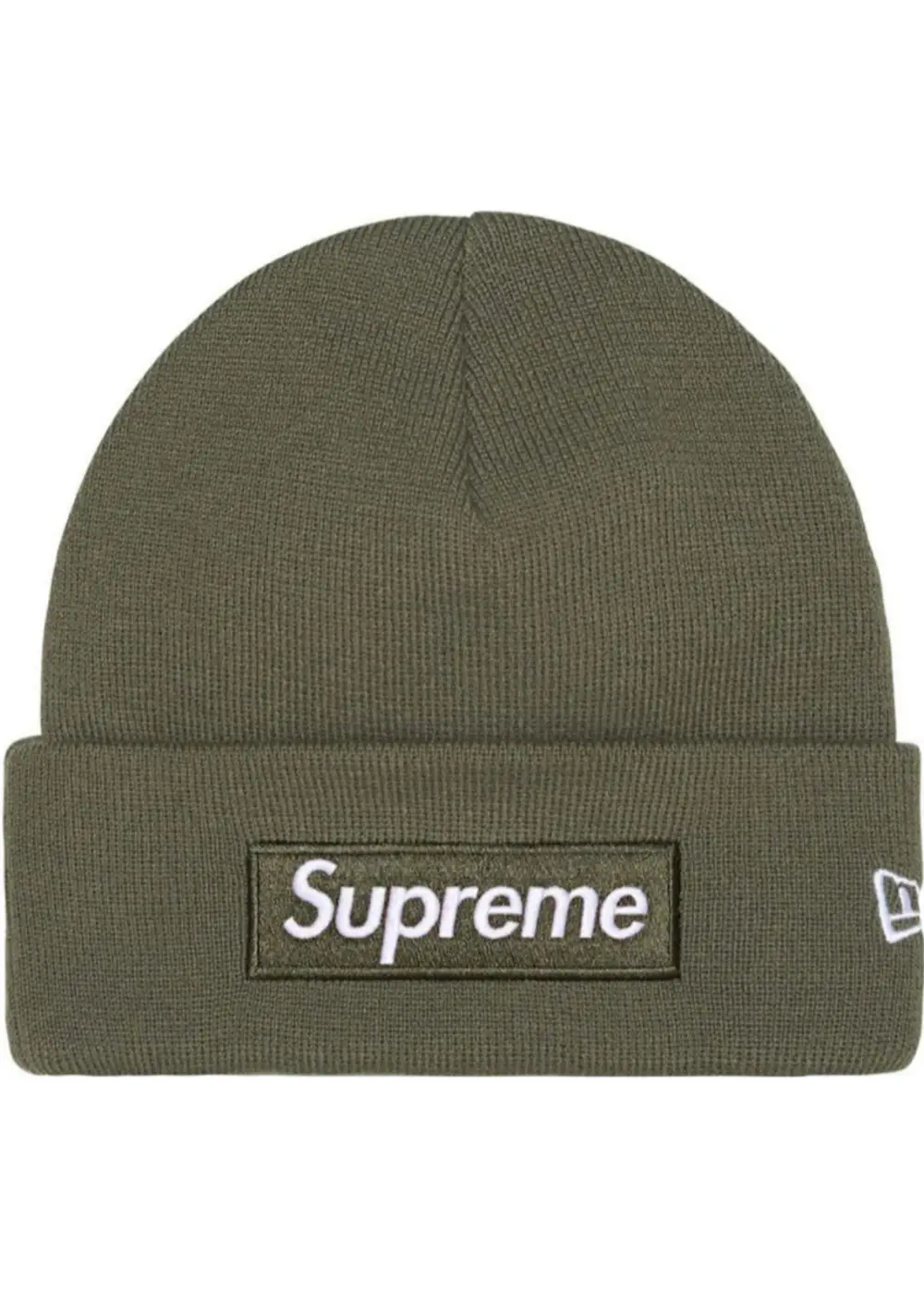 Supreme x New Era Box Logo Beanie (25FW) Light Olive