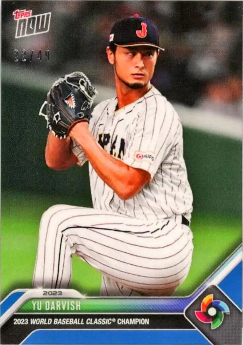 2023 Topps Now Yu Darvish World Baseball Classic Champions Team Blue /49