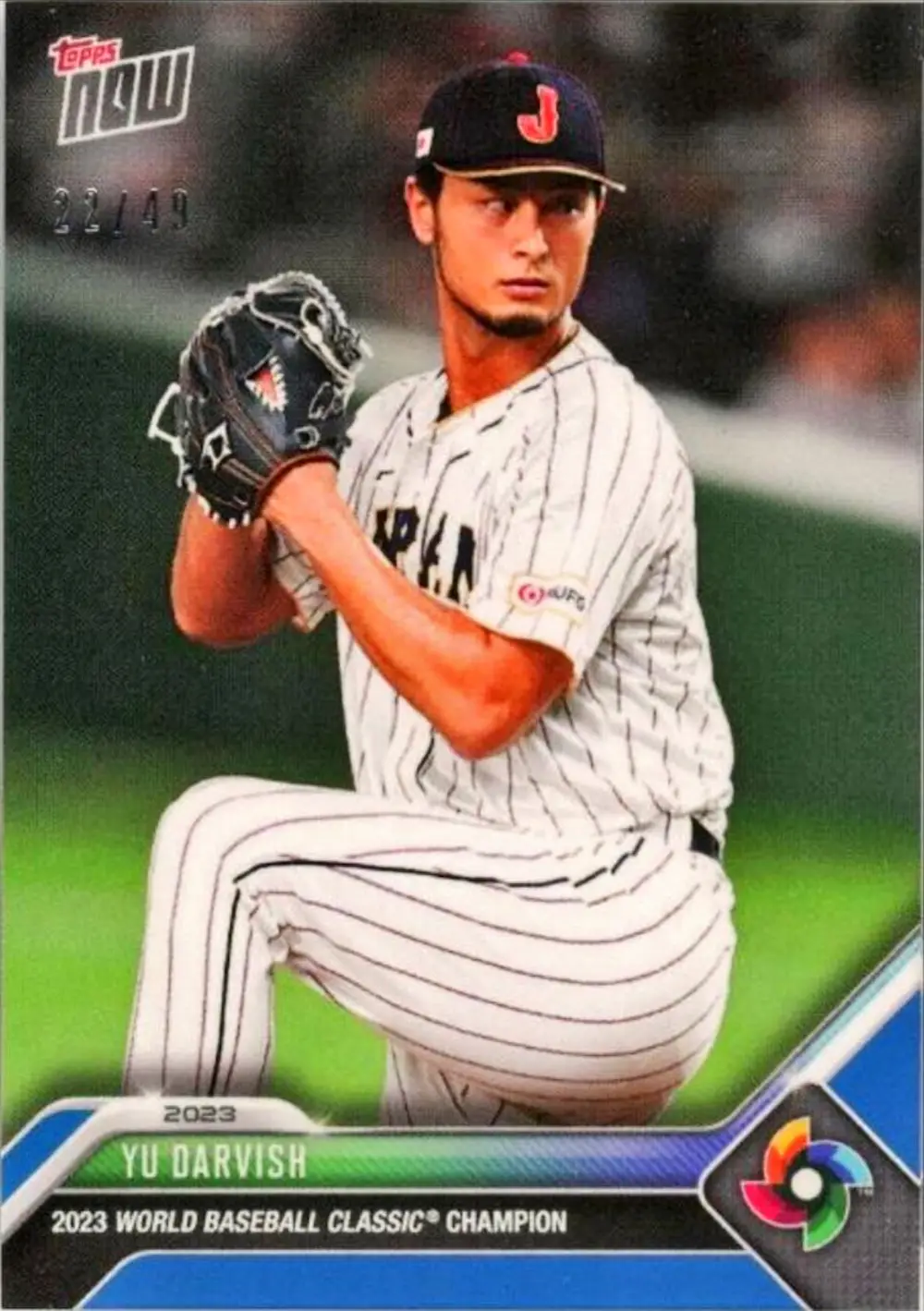 2023 Topps Now Yu Darvish World Baseball Classic Champions Team Blue /49