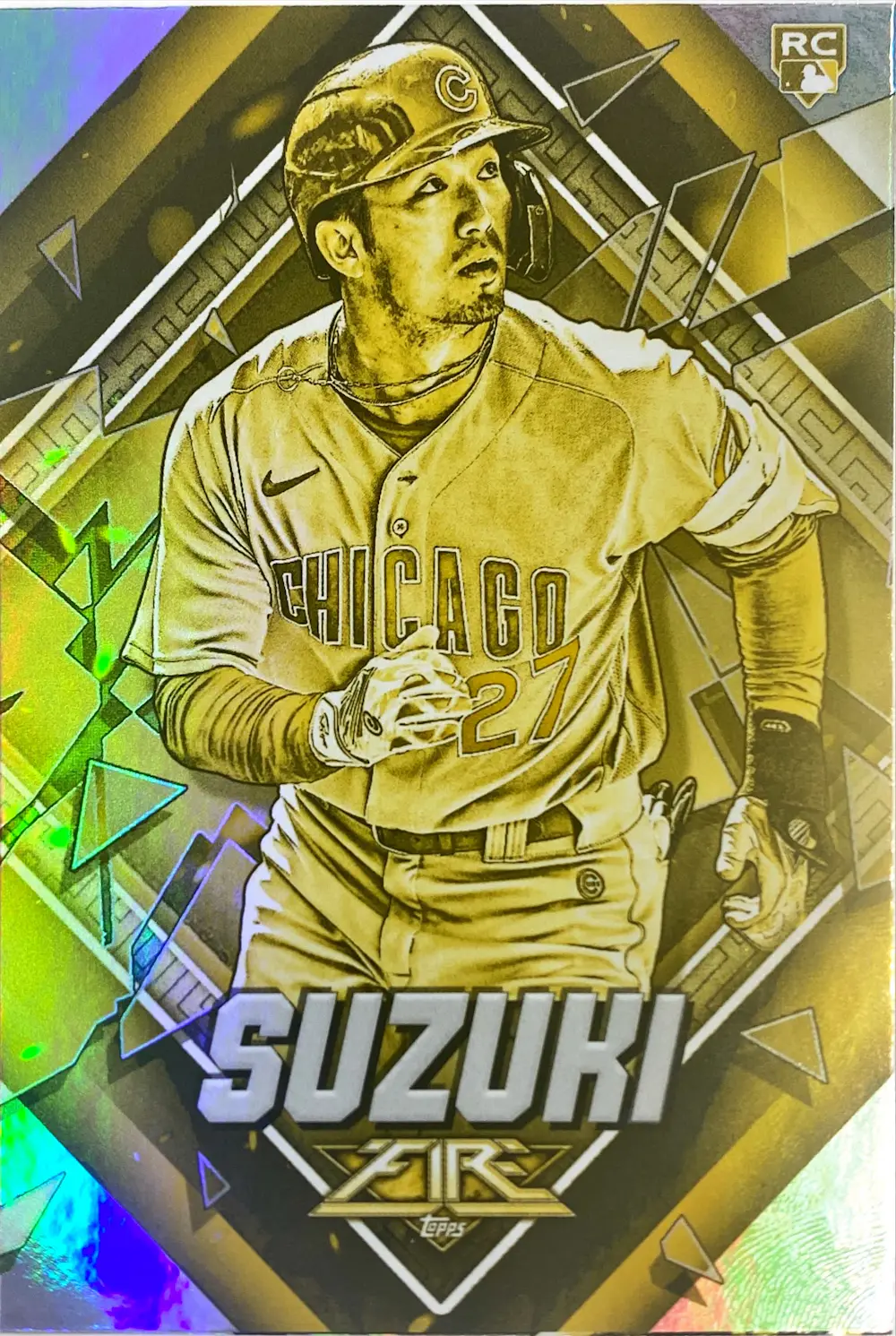 2022 Topps Fire Gold Minted Seiya Suzuki