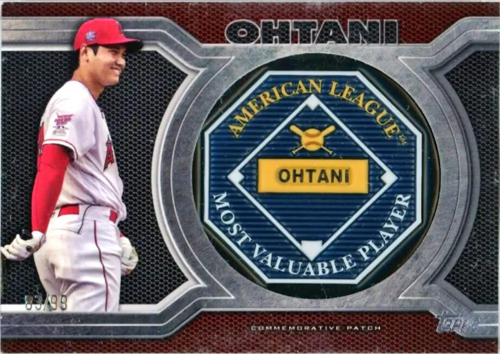 2022 Topps Japan Edition Shohei Ohtani MVP Commemorative Patch Relic  /99