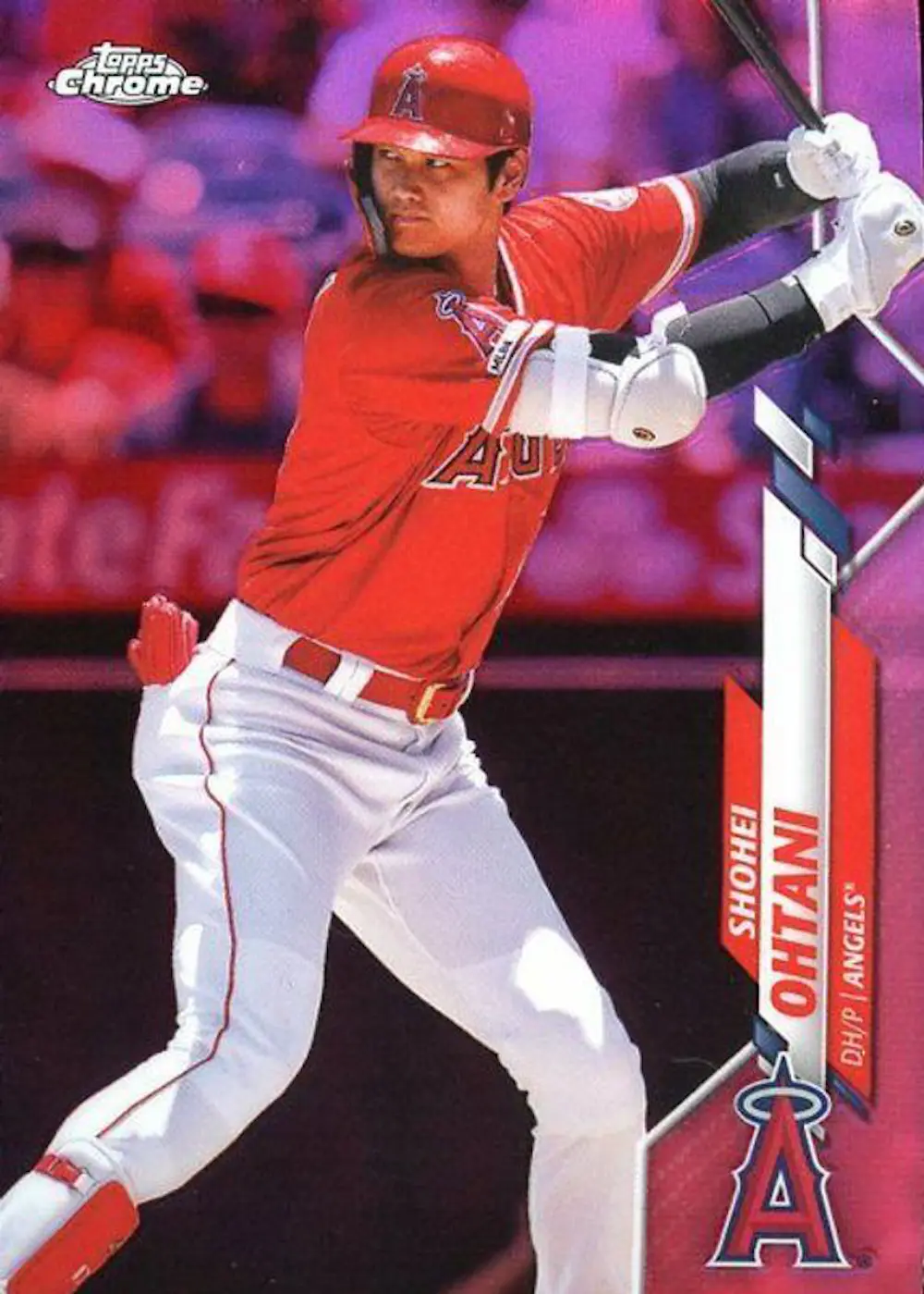 2020 TOPPS CHROME #21 SHOHEI OHTANI PINK REFRACTOR
