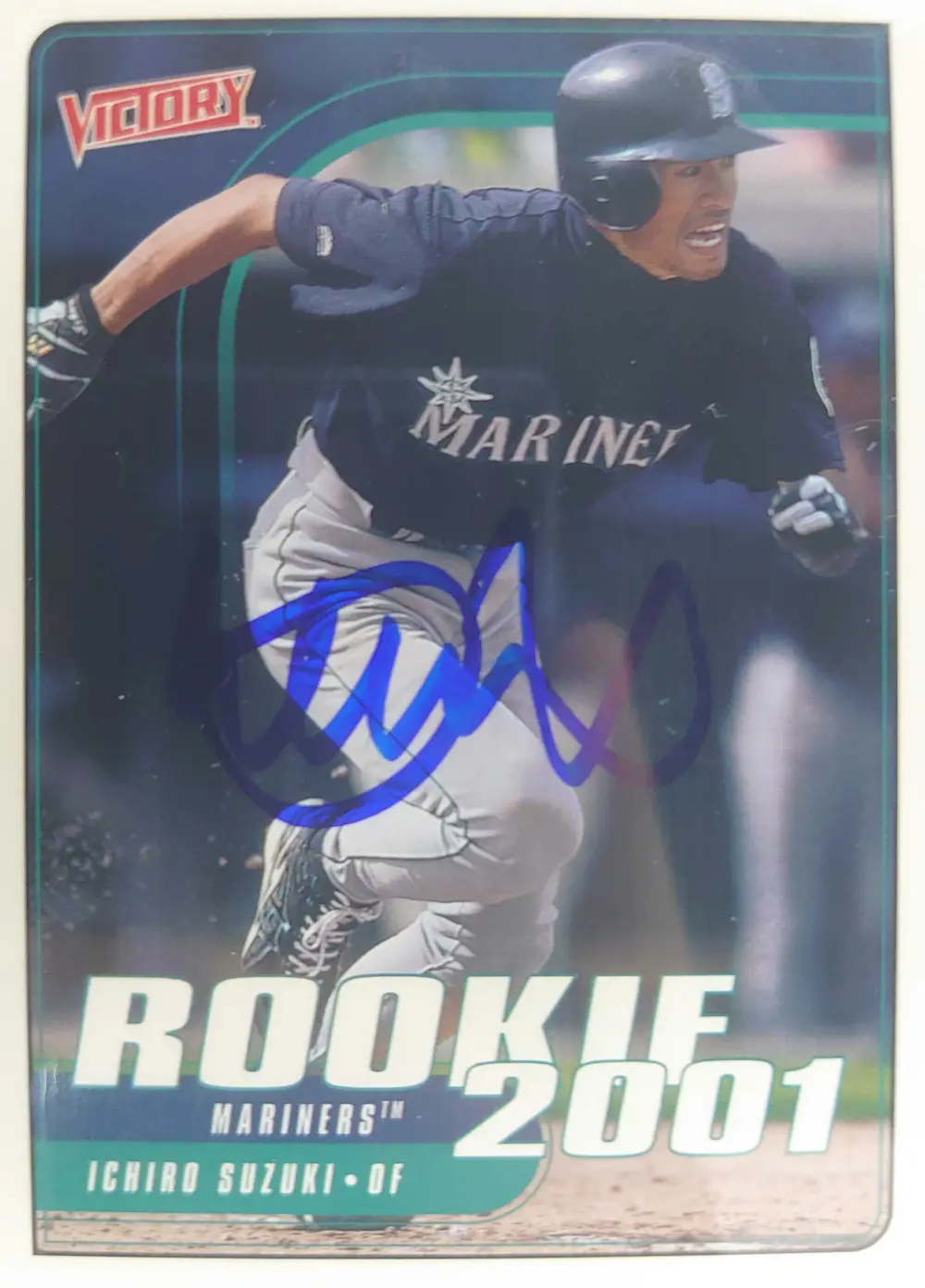 2001 Upper Deck Victory #564 Ichiro Suzuki RC 直筆サイン入り