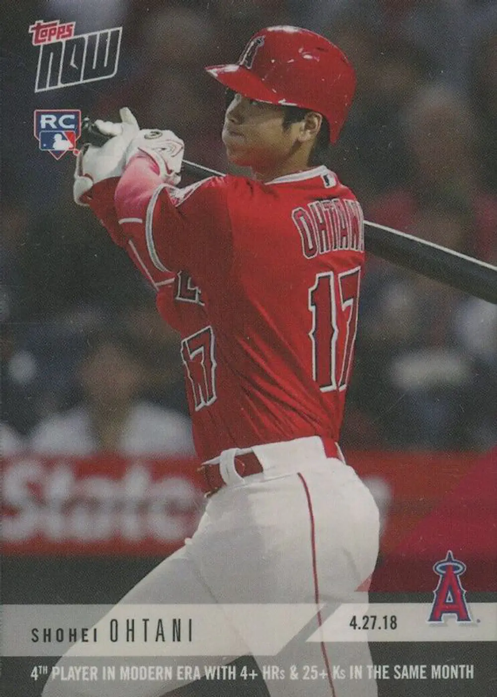 2018 TOPPS NOW #136 SHOHEI OHTANI