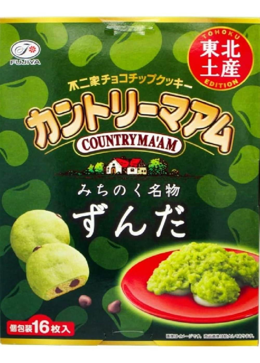 不二家 東北限定 カントリーマアム ずんだ 16枚入