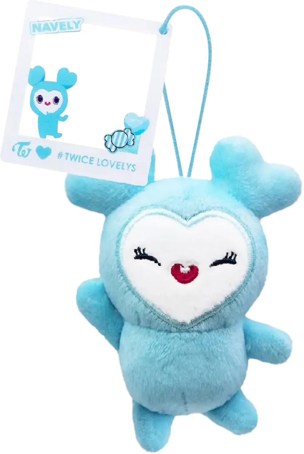 TWICE LOVELYS チャーム付きマスコット水色 ナヨン