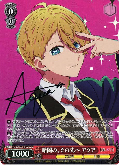 (サイン)暗闇の、その先へ アクア