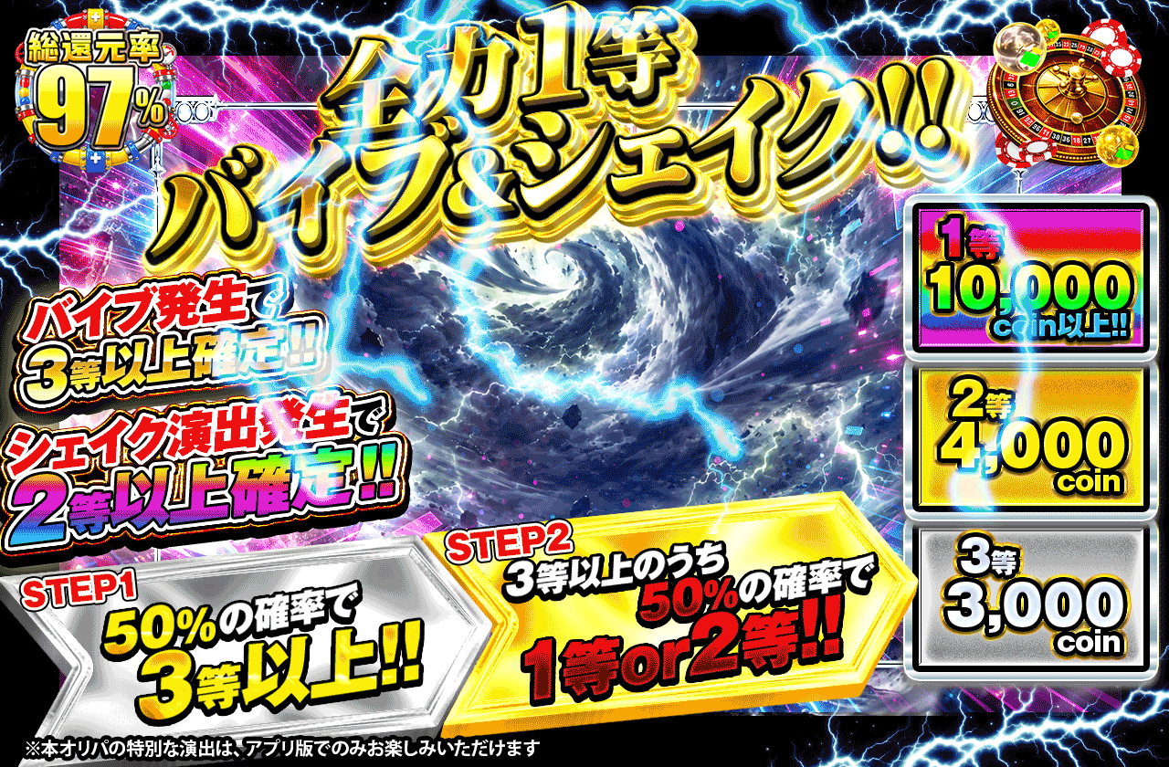 全力1等バイブ&シェイク‼